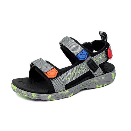 Factory direct supply of boys' sandals summer new children's beach shoes wholesale soft bottom boys' non-slip sandals cross-border