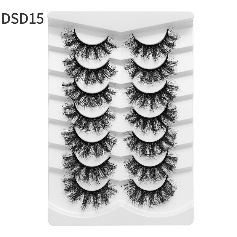71g Weight False Eyelashes Makeup Tools Types 1 Set Quantity Artificial Fiber Material Solid Color Pattern Casual, Vacation Style Casual Vacation Solid Color Artificial Fiber False Eyelashes 1 Set 3