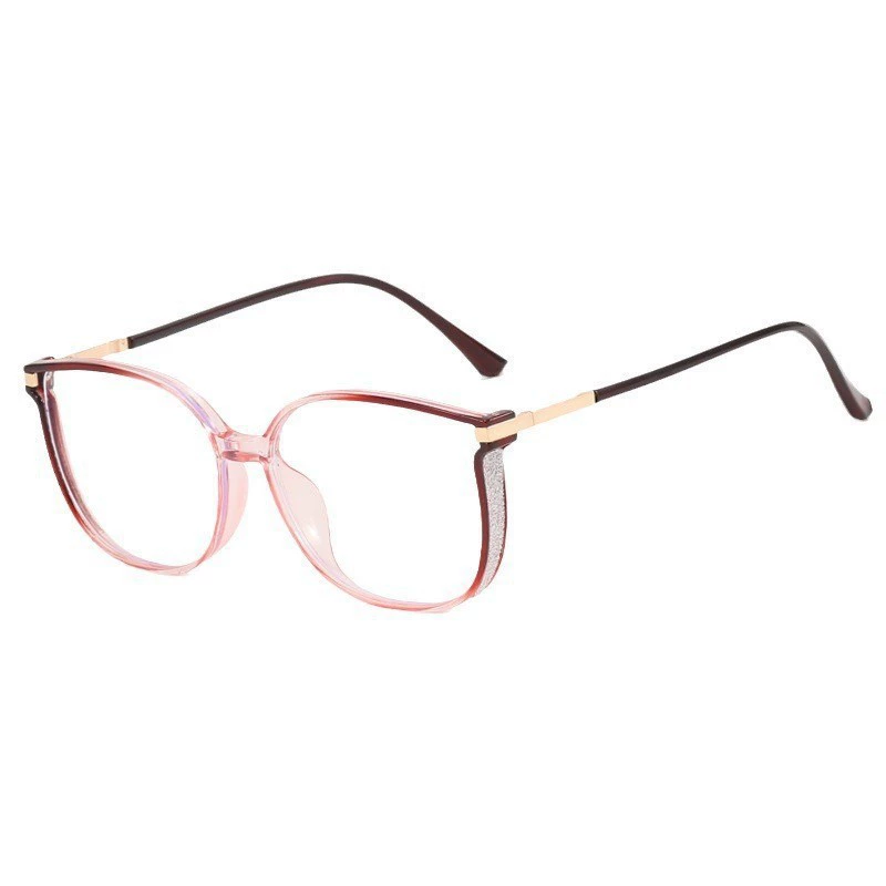 Korean-Style Trend Glasses, Anti-Blue Light Lenses, Fitted Frame — Multiple Colors & Powers