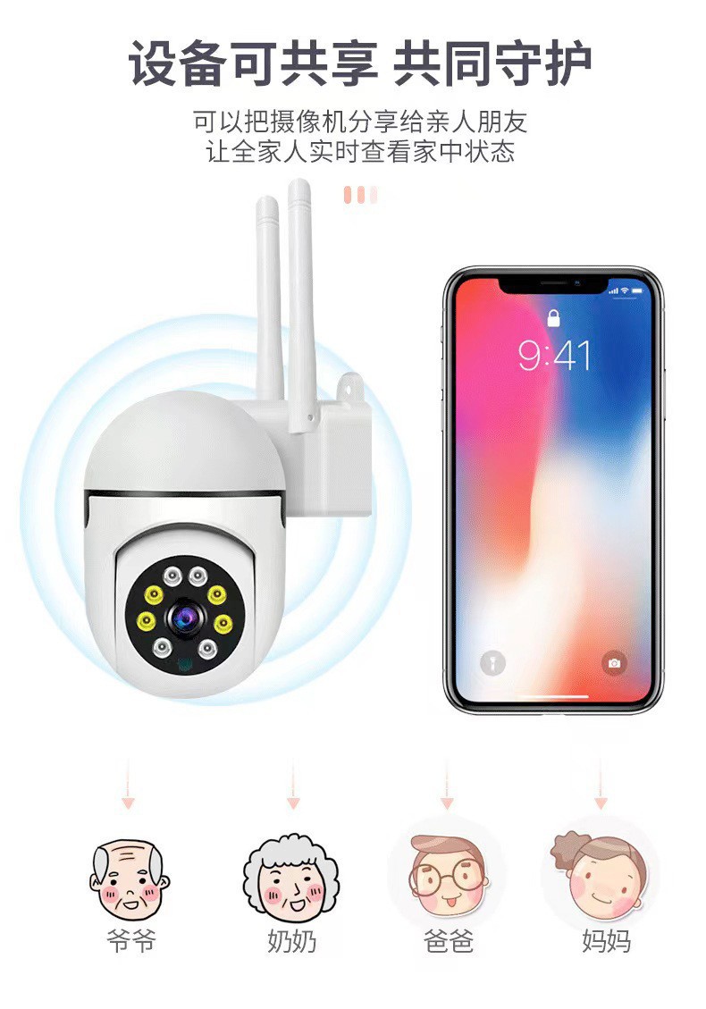A7 WiFi-Kamera, 1080p, Nachtsicht, Fernüberwachung