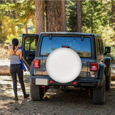 Universal for Car Trailer RV SUV Truck Waterproof Soft PVC Tire Cover Camper and Travel Trailer