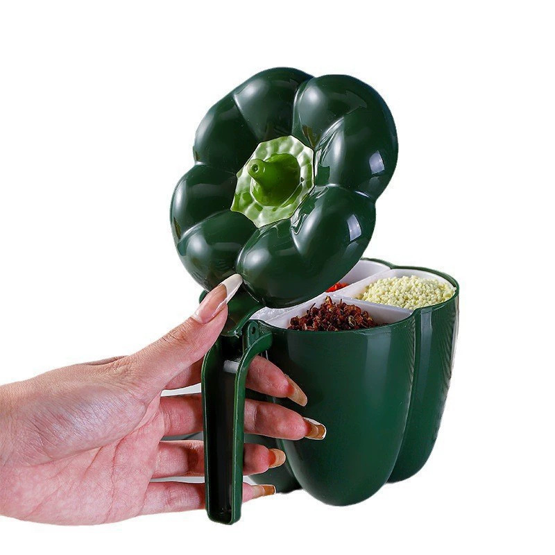 Caja de condimentos Juego de combinación de tarros de condimentos de cocina para el hogar Tarro de sal MSG botella de condimento de almacenamiento de pimienta