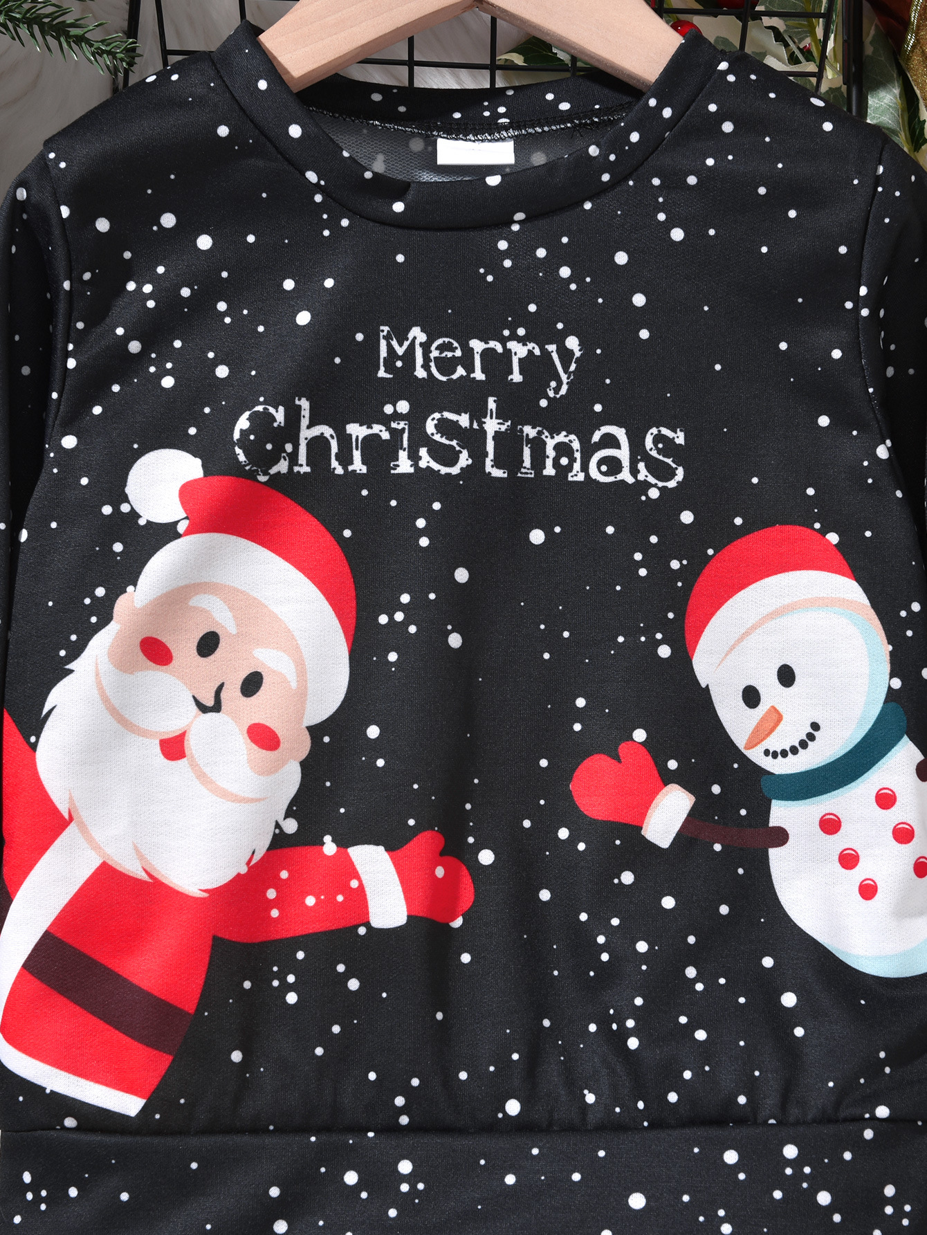 Regular Fit Fit Type Christmas Festival Santa Claus, Letter, Snowman Pattern Christmas Cute Santa Claus Letter Snowman Knitted Polyester Boys Clothing Sets