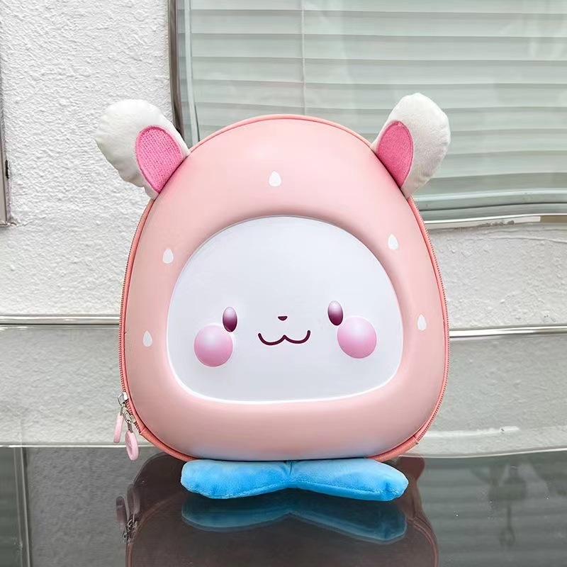 Nueva mochila escolar de jardín de infantes con carcasa dura, gran capacidad, protección de la columna vertebral, mochila infantil de dibujos animados, mochila de viaje informal para niños y niñas