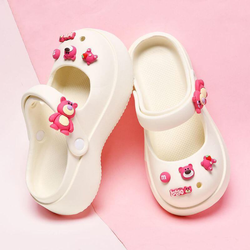 2025 Buats Lightyear Cyber-famous One-piece Shoes Women's Outer Wear Heightened Non-slip Thick Slippers Two-way Baotou