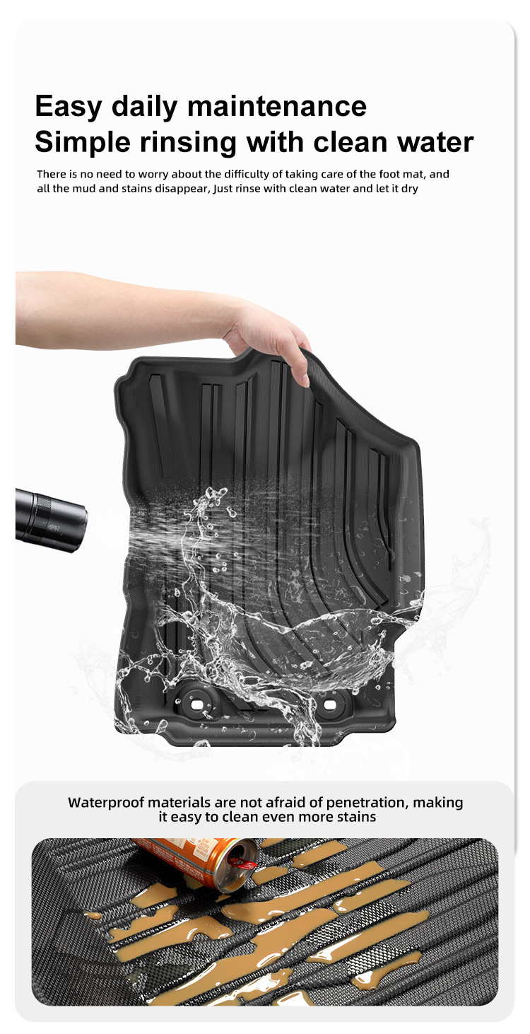 Suitable for 20-24 Toyota Yaris Car Special Floor Mats Tpe Floor Mats Trunk Mats Cross-Border