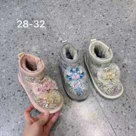 姐姐弟弟儿童雪地靴冬季女童棉鞋低帮宝宝棉靴雪地棉一手码批发