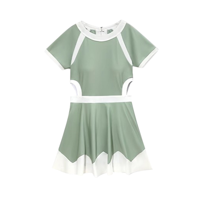 2025 nuevo traje de baño para mujer, vestido de baño conservador de una pieza dedicado a la piscina de aguas termales