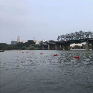水面禁止区域拦截浮筒 直径400mm聚乙烯水上围污浮排 长度1000mm