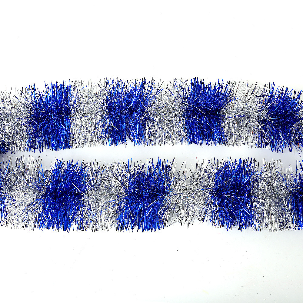 Transfronterizo 9cm sección de decoración de Navidad rayas de lana de colores fiesta centro comercial diseño Garland cinta fábrica al por mayor