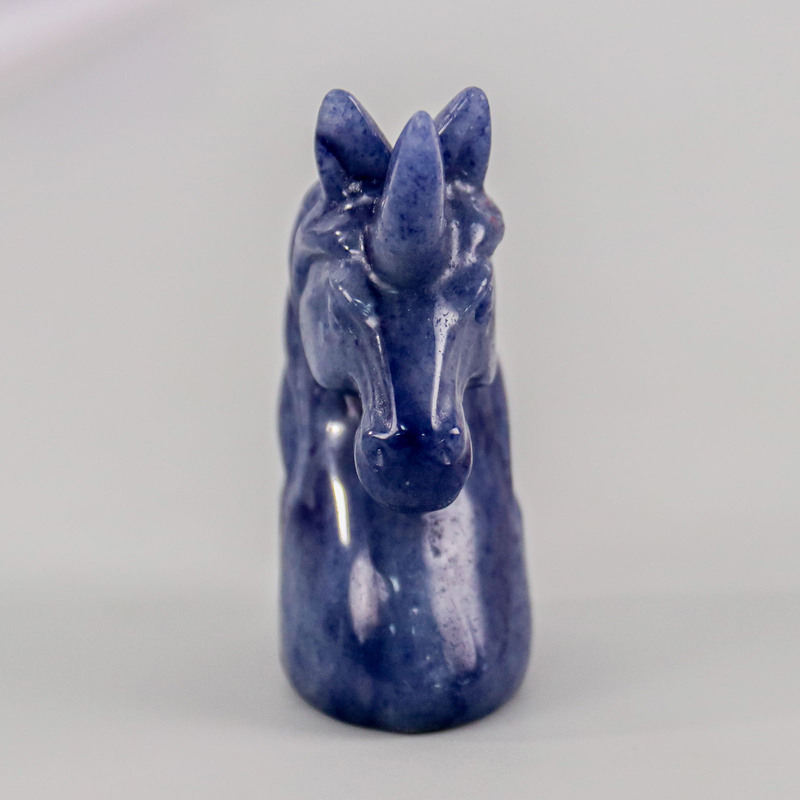 2.5inch ユニコーンヘッド工場直販翡翠彫刻装飾品卒業記念品|undefined