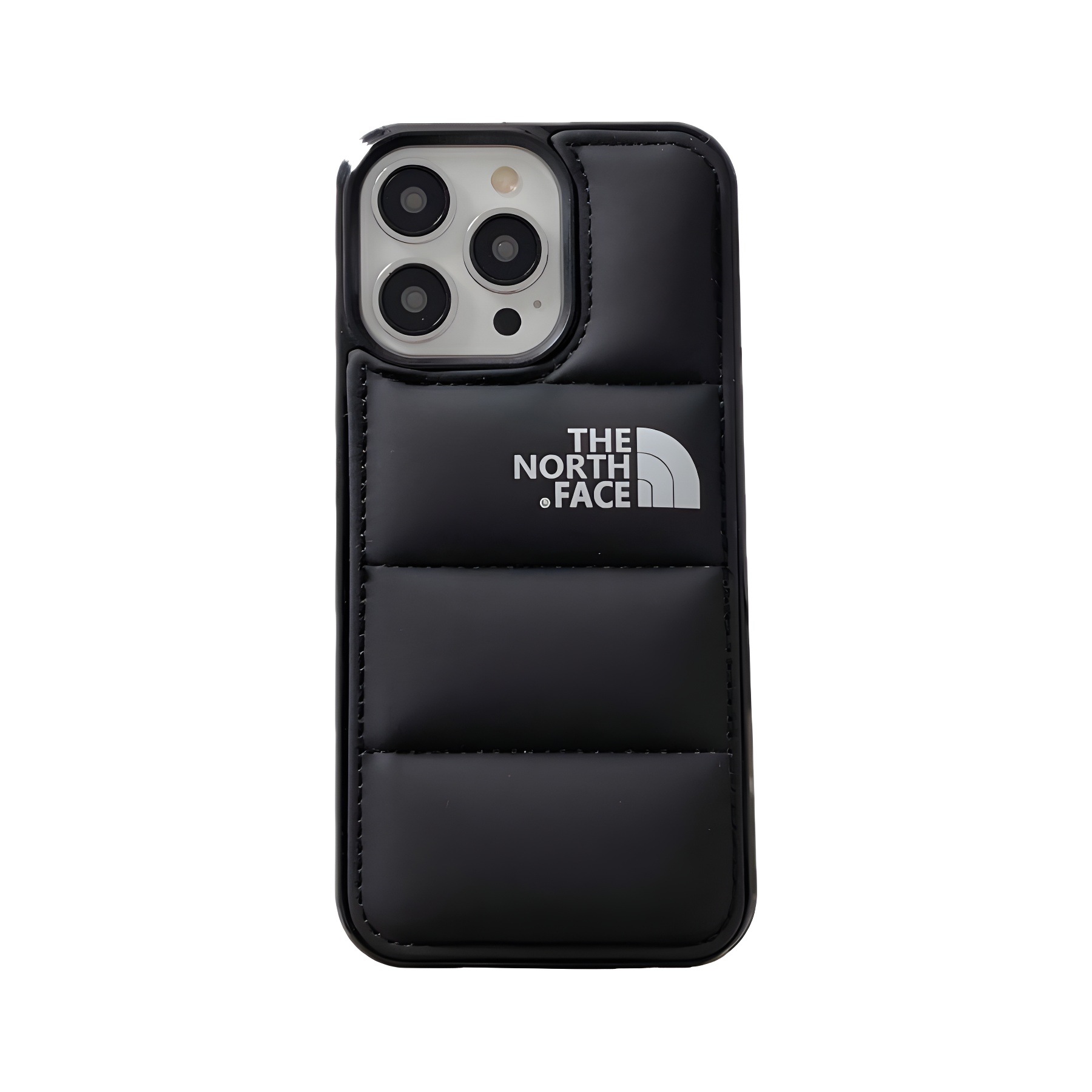 Chaqueta de plumón en el lado norte para iPhone16promax funda de teléfono de algodón relleno 14promax chaqueta de plumón rellena de algodón 13