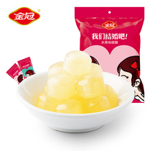 金冠喜糖散装批发结婚订婚礼宝宝满月回礼高端混合礼盒水果硬糖果