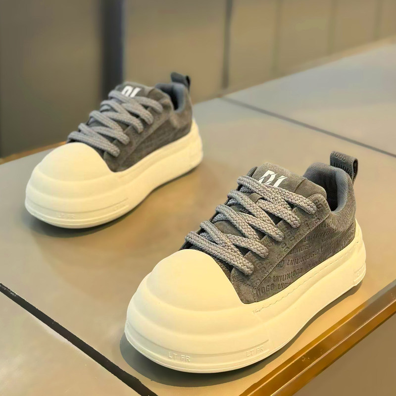 Super Trendy Men's Chunky Shoes for Autumn, High-End Leather Surface, Stylish Casual Sneakers, Very Attractive and Versatile Loafers for Teenagers Super Trendy Men's Chunky Shoes for Autumn, High-End Leather Surface, Stylish Casual Sneakers, Very Attractive and Versatile Loafers for Teenagers