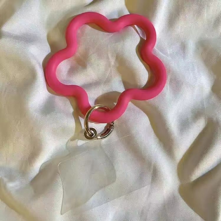 Estrella de mar de silicona pulsera de teléfono móvil corta anti-caída correa de muñeca universal accesorios de moda llavero en stock