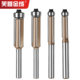 Professional Grade Three Blade Bearing Trimmer 6.35 Handle Professional Grade Woodworking Milling Cutter Inch Alloy Trimmer