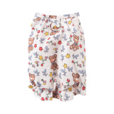 Летнее милое платье для принцессы, юбка, с медвежатами, цветочный принт