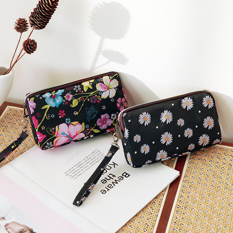 Mayorista bolso de teléfono móvil grande una sola capa cremallera larga bolso de cambio de mujer bolso de mano bolso de cambio de llaves color
