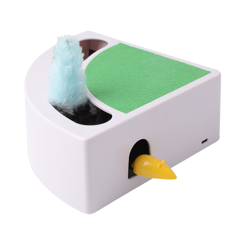 Z eléctrico divertido gato juguete para bebé gato aliviar congestión auto-Hola pluma gato divertido palo retráctil automático gato mordedura de juguete para gato