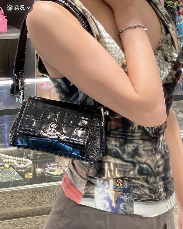 小众西太后秋冬大土星麂皮流浪包单肩腋下包真皮大容量托特购物袋|undefined