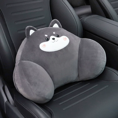 Headrest: pillow cartoon cute car seat - 1-erha-dog-waistrest