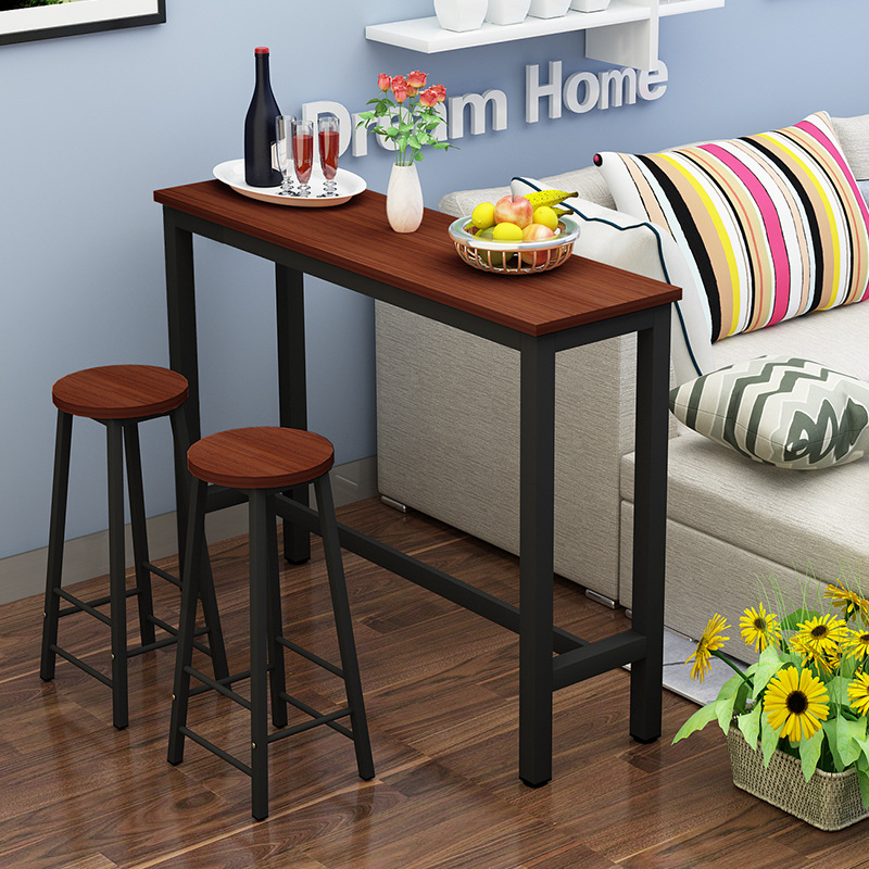 Simple Modern Wall-Mounted Bar Table Dining Table Home Living Room Bar Simple Small Bar High Table Coffee Milk Tea Table