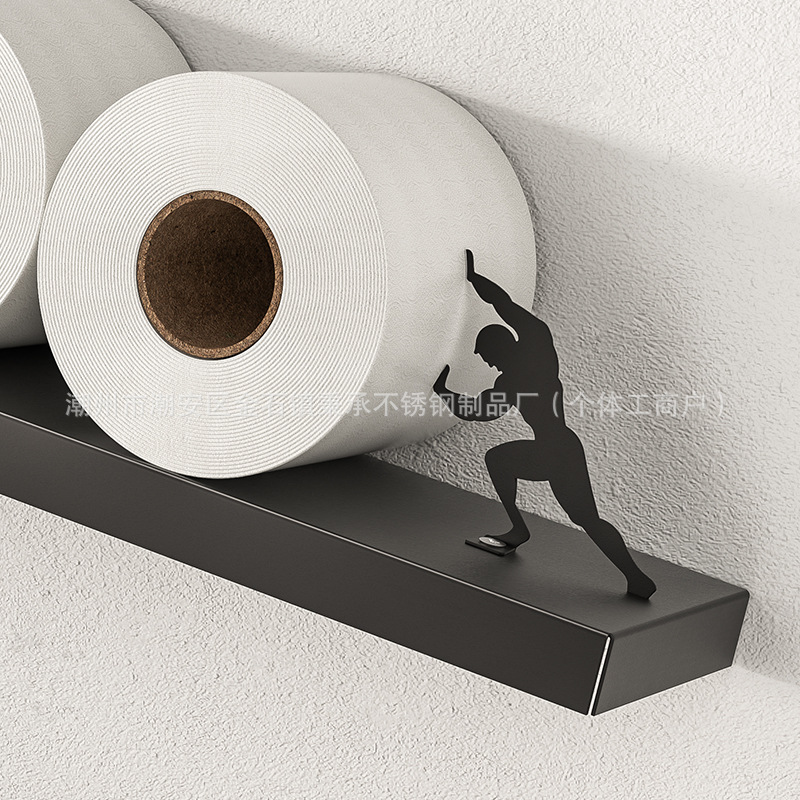 Nueva caja de toallas creativas para baño sin perforación estante de almacenamiento de toallas de cocina estante de almacenamiento de toallas de baño caja de toallas de papel