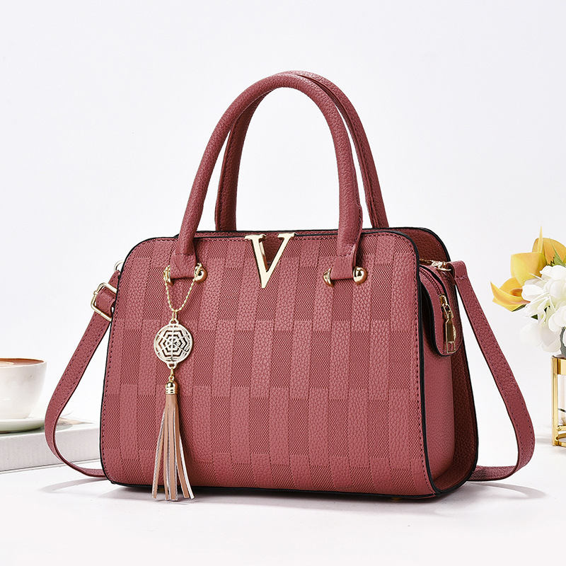 Nuevo bolso de mensajero de un solo hombro de todo fósforo estilo coreano bolso de mujer de mediana edad atmosférico bolso de madre bolso de moda simple bolso grande primavera y verano