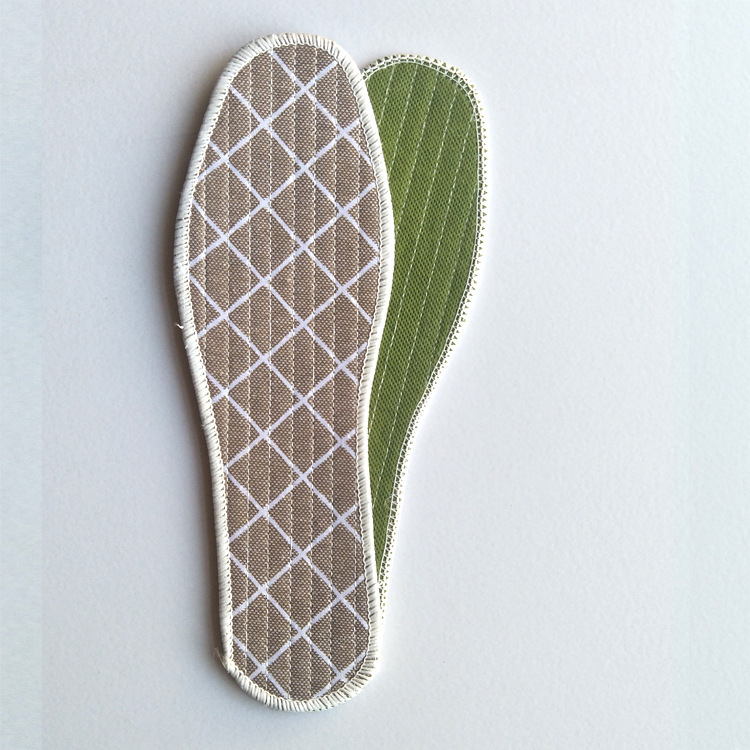 Plantillas para hombres absorben el sudor, plantillas antiolor, plantillas de lino cómodas y transpirables, plantillas de primavera y verano recomendadas durante mucho tiempo