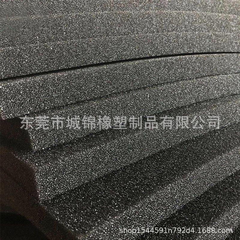 厂家批发黑色过滤海棉防尘网15-60PPI爆破棉 聚氨酯网状防火海绵