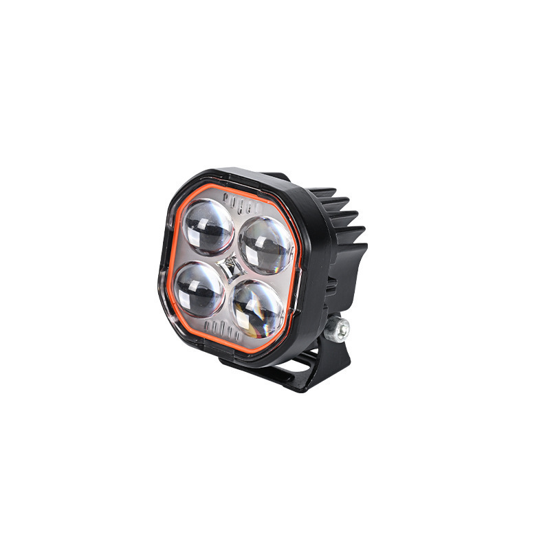 New wide-voltage mini four-leaf clover motorcycle light, three-sided flashing external waterproof LED light for motorcycles