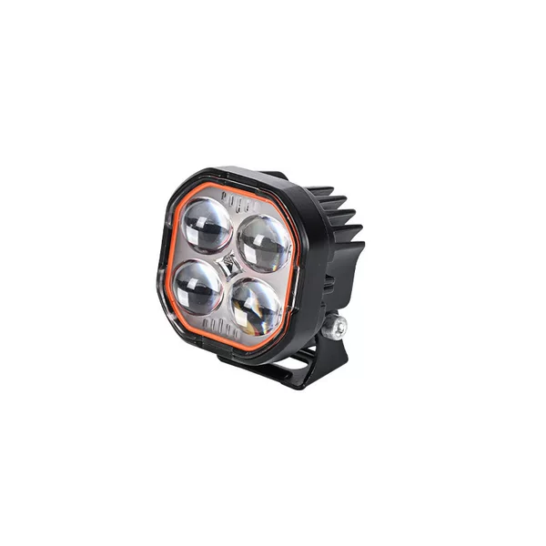 New wide-voltage mini four-leaf clover motorcycle light, three-sided flashing external waterproof LED light for motorcycles