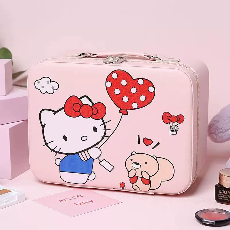 Handheld capacious cosmetic bag with down, custom-made