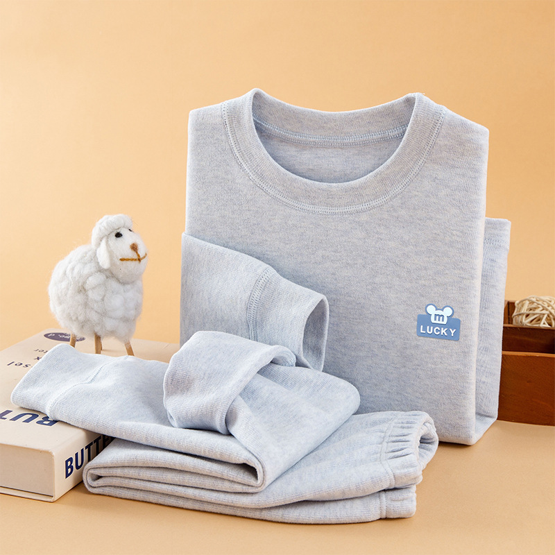 Colored cotton suit blue