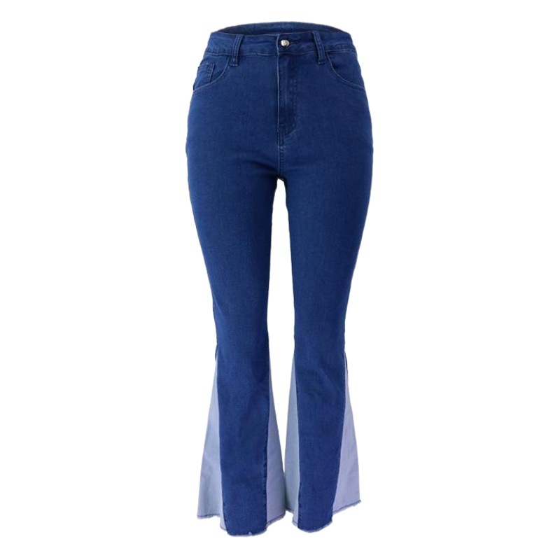 Pantalones Anchos Acampanados de Exportación Europea y Americana, Nueva Moda Transfronteriza 2025, Jeans de Cintura Media Elásticos y Ajustados para Mujer