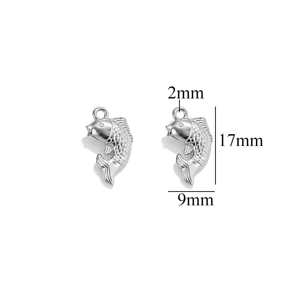 Accesorios de joyería de bricolaje colgante de la serie océano de acero inoxidable sirena concha mar estrella pulsera collar colgante