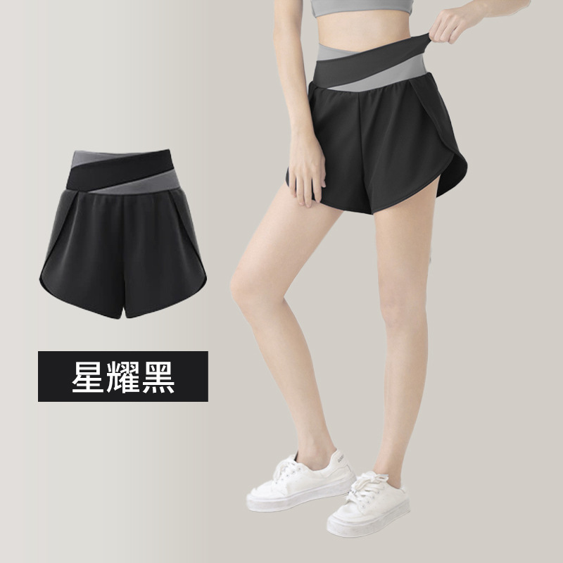 스타 블랙 페이크 투피스 반바지