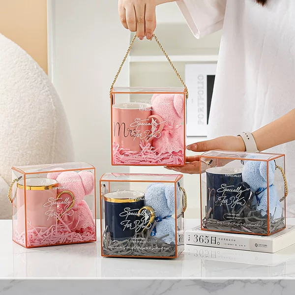 Souvenir Set, Birthday Gift, 100-Day Banquet, Cross-Border Gift Event, Wedding Return Gift, Ceramic Cup, One-Year Gift Box
