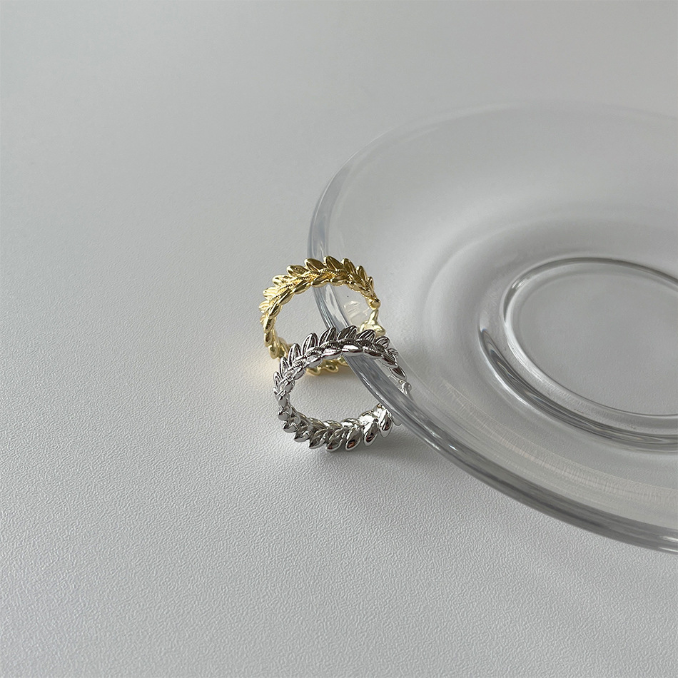 Fashion Grain Copper Open Ring