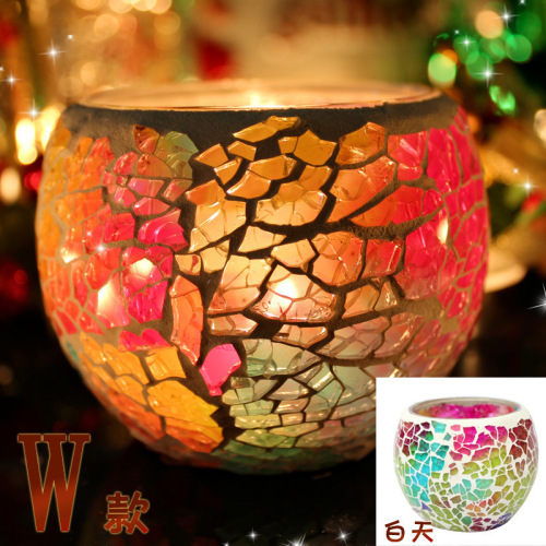 Decorative candy candle holder rotating household