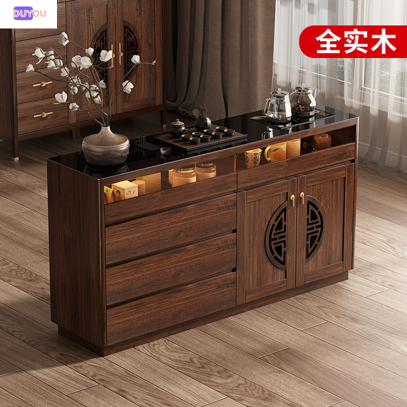 New Chinese-Style Smart Tea Bar Machine 2026 New Model for Home Use, Sideboard with Integrated Tea and Water Cabinet, Water Dispenser with Bottom Water Supply