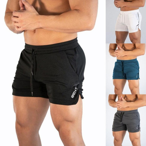 Men's Fitness Shorts Running Training Three-String Beach Shorts