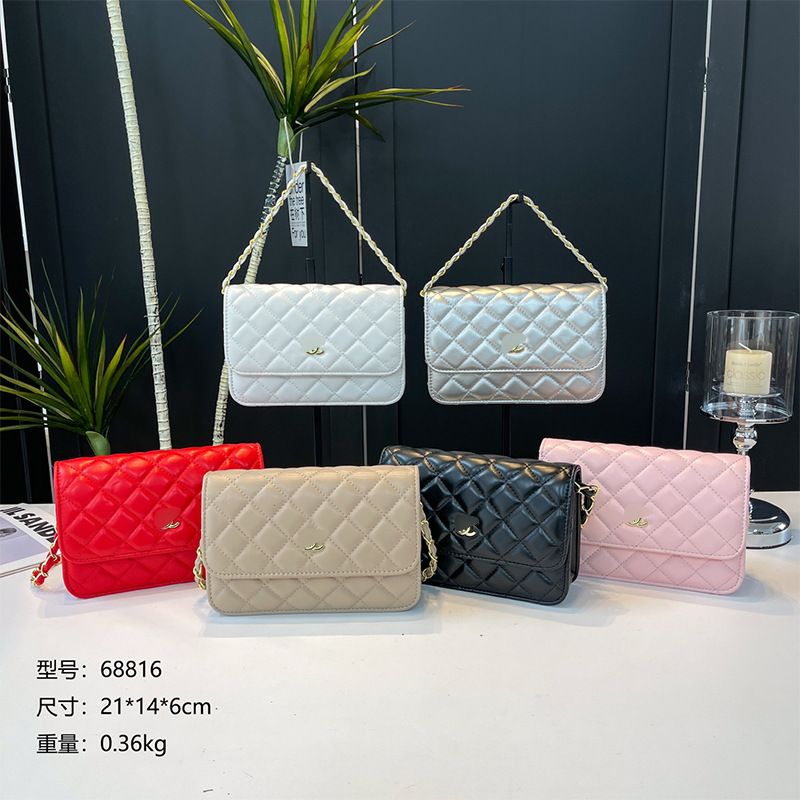 Dropshipping Niche DIY Chanel-Style Quilted Chain Bag Classic Fortune Bag Women's Fashion Versatile Shoulder Bag Dropshipping Niche DIY Chanel-Style Quilted Chain Bag Classic Fortune Bag Women's Fashion Versatile Shoulder Bag