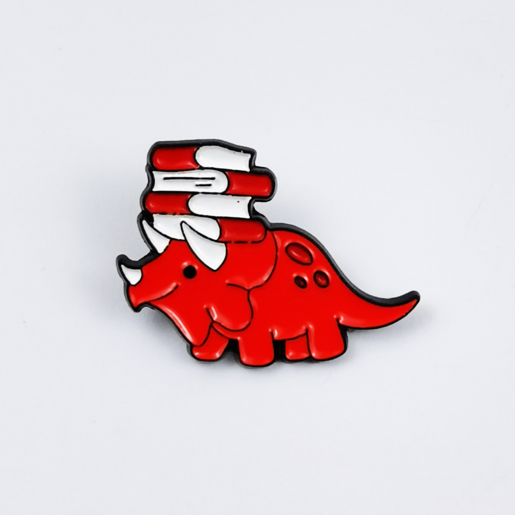 Insignia de broche de aceite de gota de aleación de dibujos animados, joyería europea y americana transfronteriza, lindo dinosaurio, aprendizaje, accesorios de libro, broche en stock