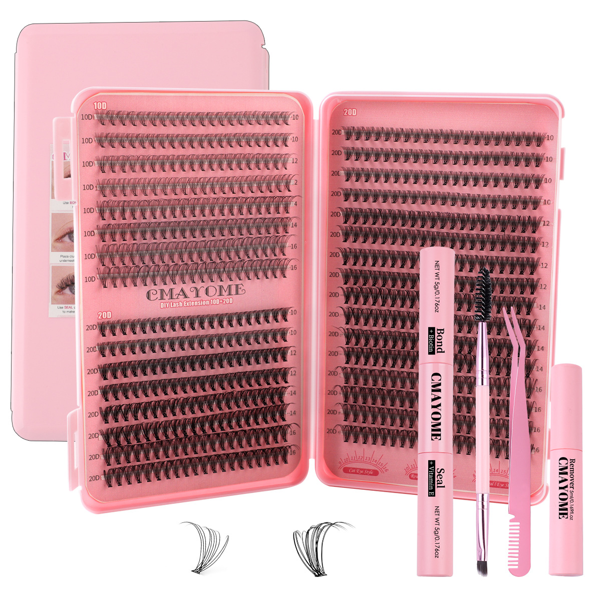 DIY-JMS - 233 + Set de cuatro piezas rosa