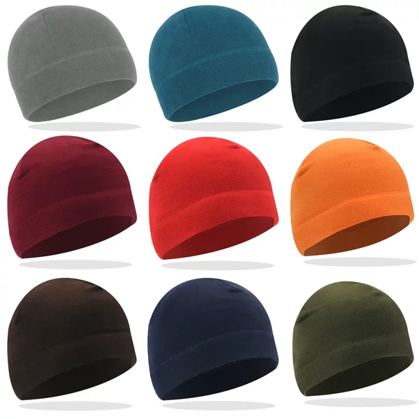 In-Stock Autumn and Winter Outdoor Fleece Sports Hats for Men and Women, Cold-Proof Ski Hats, Fleece Sports Warm Hoods, Thickened