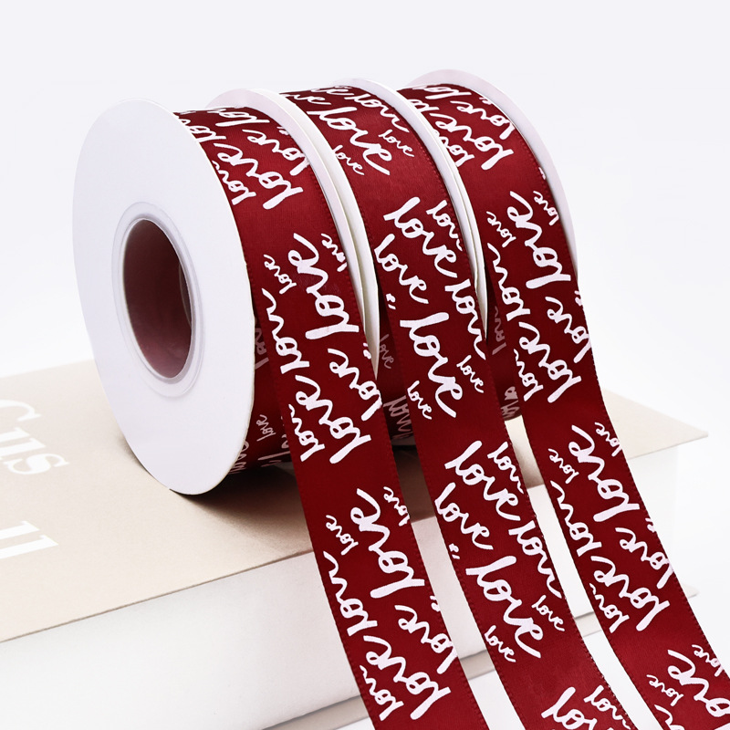 Qixi día de San Valentín amor cinta regalos adornos pastel decoración embalaje cinta de seda flores confesión fuente directa