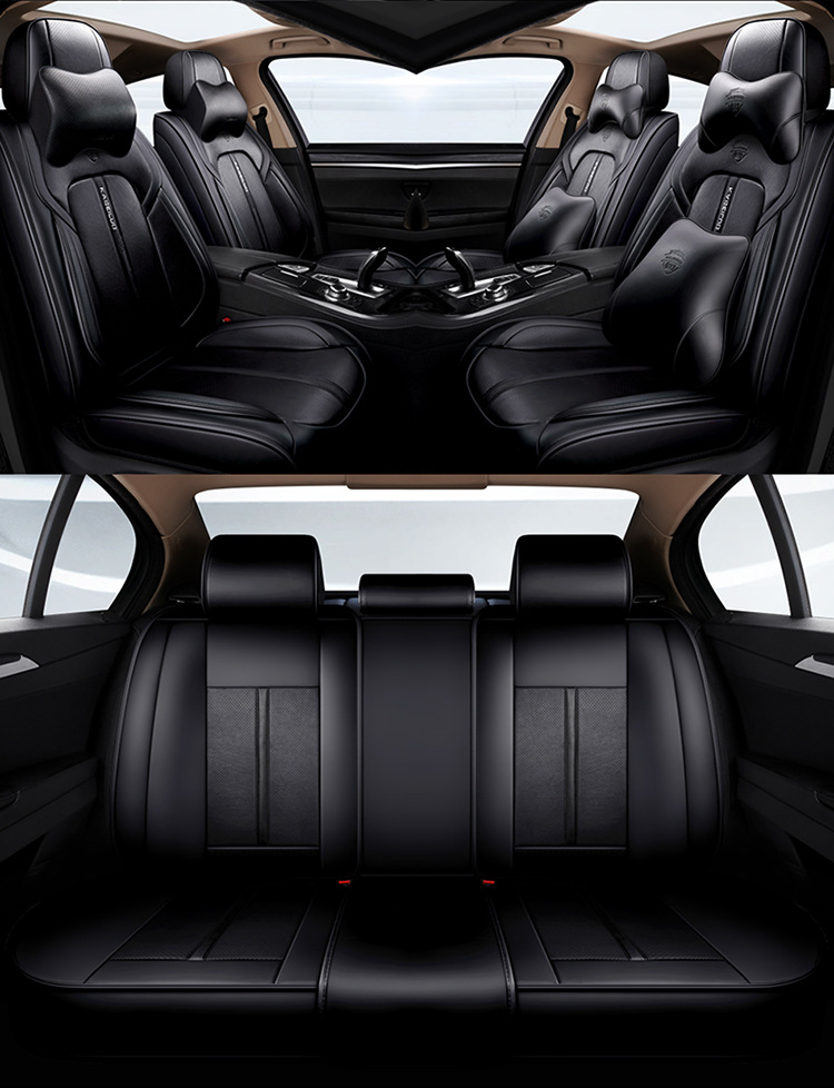 Car Seat Cushion Leather Fully Surrounded Four-Season Universal Seat Cover Summer Breathable Seat Cushion Cover Cross-Border Foreign Trade Seat Cushion