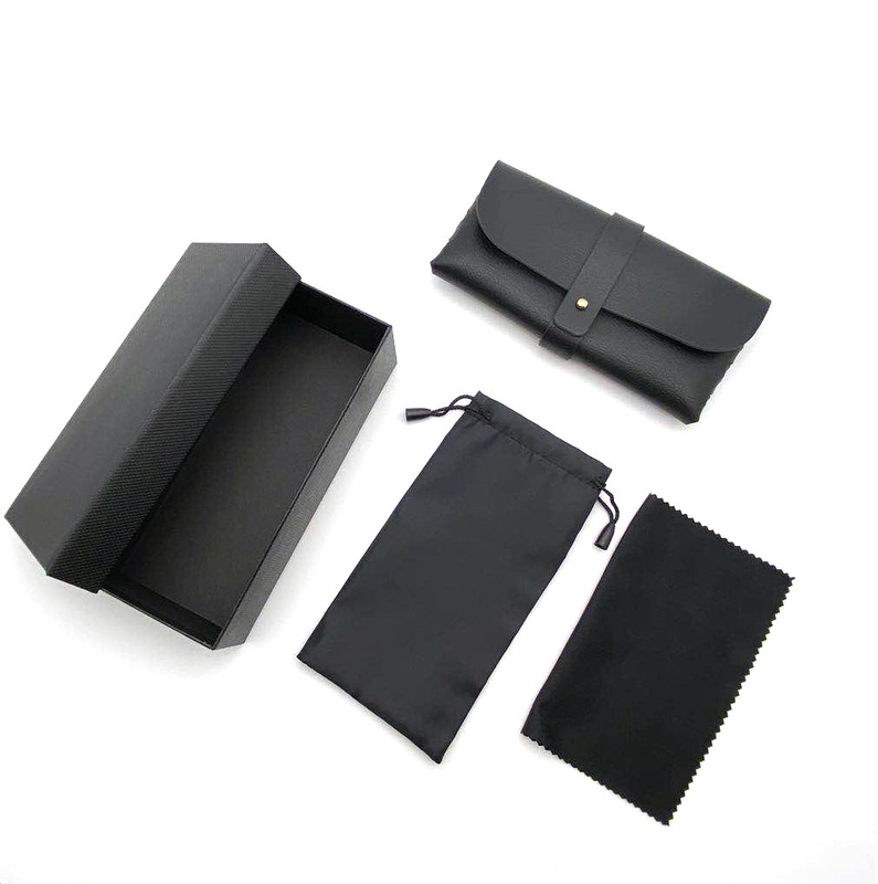 New Volkswagen leather sunglasses box hard paper gift box can hold all kinds of glasses glasses cloth bag glasses cloth