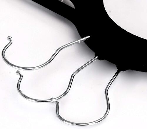 42cm adult pants hanger with plush fabric, clips, anti-slip, clothing store rack, drying rack, plastic hanger, wholesale